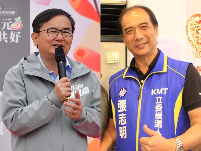 台東2020立委選情,民進黨提名人劉櫂豪(左)端出政績力拚「三連霸」;國民黨提名的台東副縣長張志明(右),擁有縣長饒慶鈴加持的執政優勢,希望奪回國民黨失去10年的這席立委。(圖取自劉櫂豪、張志明臉書facebook.com)