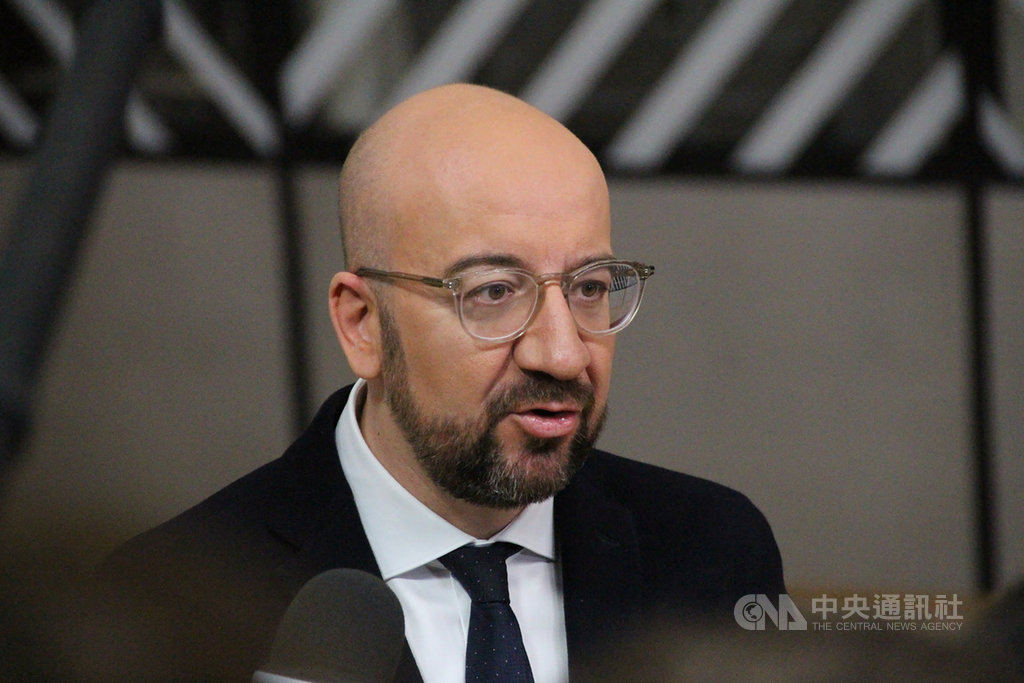 英國首相強生率領的保守黨在大選取得過半席次,歐洲理事會主席米歇爾表示,歐盟已經準備與英國進行未來合作談判。中央社記者唐佩君布魯塞爾攝 108年12月13日