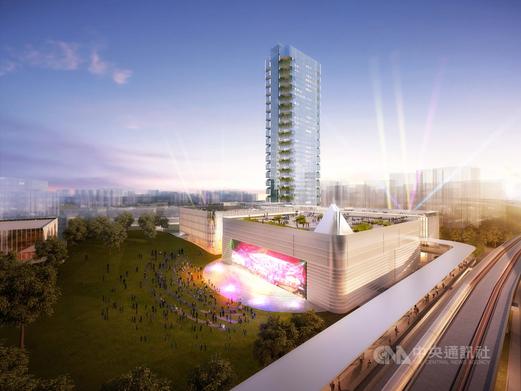 東森集團取得新北市林口國際媒體園區B基地標案,未來將在此打造全球營運總部。(東森提供)中央社記者江明晏傳真 108年12月25日
