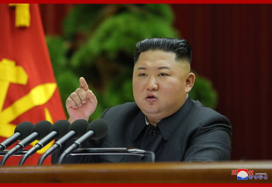 北韓官方新聞社報導,領導人金正恩28日晚間召開朝鮮勞動黨第7屆中央委員會第5次全體會議(五中全會),討論重要政策問題。(圖取自北韓中央通信社網頁kcna.kp)