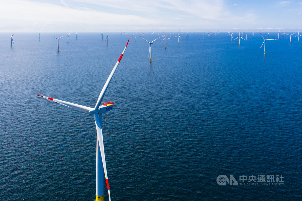 再生能源2019年可滿足德國全國用電量的42.6%。圖為德國能源供應企業安能(EnBW)位於波羅的海的離岸風場Baltic 2。(EnBW/Jörn Tirgrath提供)中央社記者林育立柏林傳真 108年1月8日