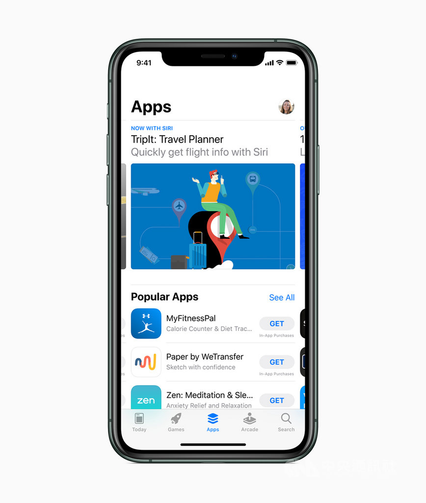 蘋果公司(Apple)宣布,開發者在App Store上的收入已經超過1550億美元,App Store每週到訪人次超過5億。(蘋果提供)中央社記者吳家豪傳真 109年1月9日