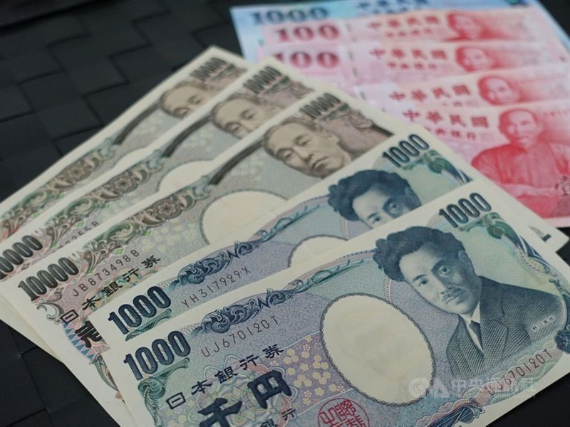 根據台銀最新牌告匯率,日圓現鈔賣出價來到0.2773元,再次改寫逾1年新低。(中央社檔案照片)
