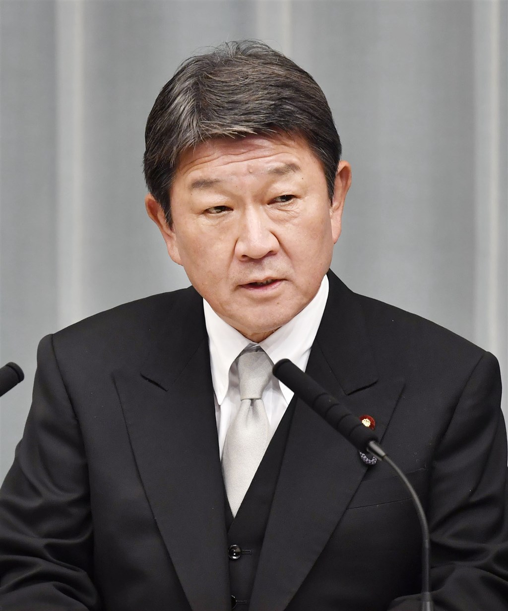 日本外務大臣茂木敏充(圖)就總統蔡英文連任發表談話指出,台日是共有基本價值、緊密經濟關係與人員往來的重要夥伴。(檔案照片/共同社提供)