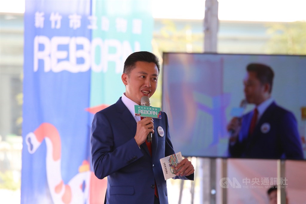新竹市長林智堅施政表現不俗,年輕且「科技型男」形象深獲選民青睞,也被認為是台北市長可能人選。(中央社檔案照片)