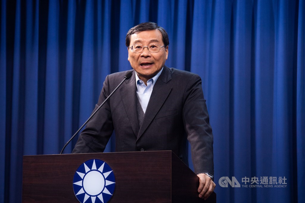 國民黨15日召開中常會討論代理黨主席與代理秘書長人選,由國民黨立法院黨團總召曾銘宗(圖)擔任代理秘書長。中央社記者林俊耀攝 109年1月15日