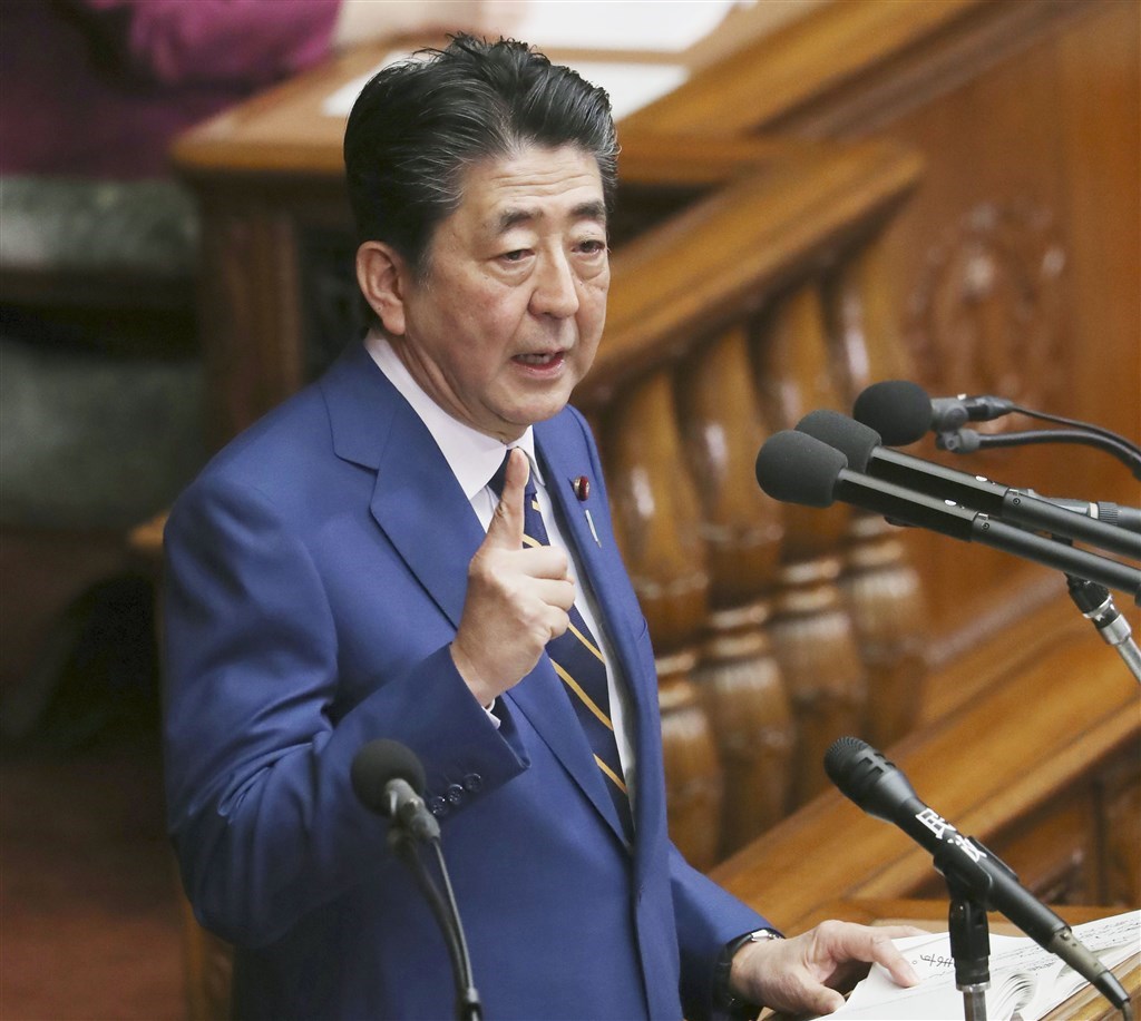 日本首相安倍晉三20日在國會發表施政方針演說,提及311東日本大震災災區岩手縣野田村登記2020東京奧運台灣接待城,全場揚起掌聲。(檔案照片/共同社提供)
