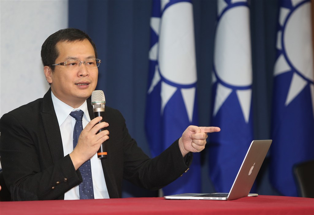 中國國民黨籍台北市議員羅智強26日在臉書表示參選2022年台北市長選舉。(中央社檔案照片)