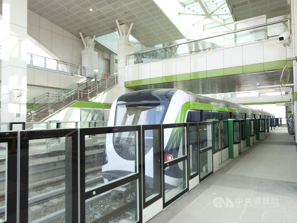 台中捷運綠線全長16.71公里,共有18座車站,中捷公司已陸續接管北屯機廠內車輛、軌道維修廠與全線站及路軌,預計將在109年底通車營運。(台中捷運公司提供)中央社記者蘇木春傳真 109年2月3日
