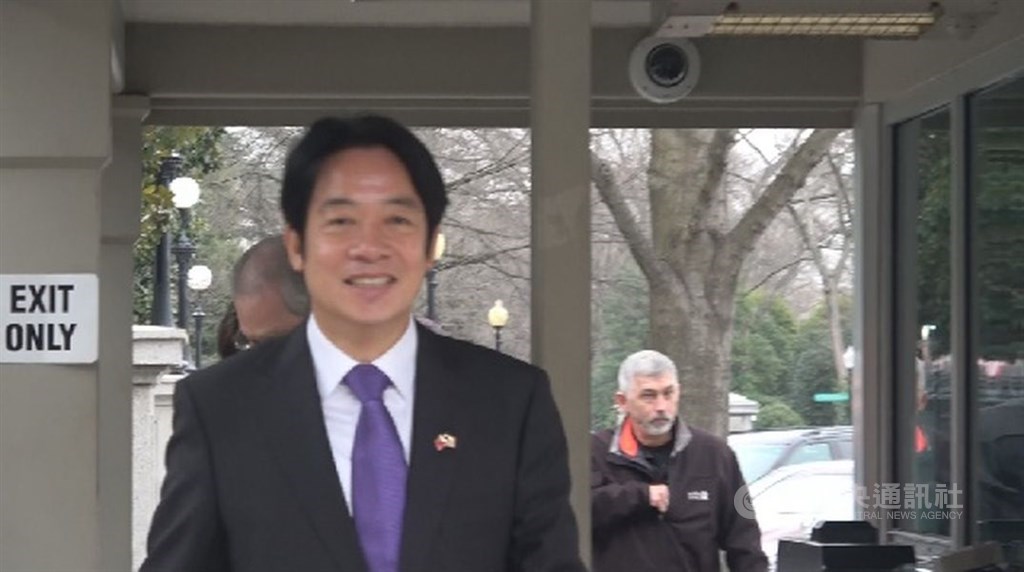副總統當選人賴清德(前)美東時間5日前往白宮國安會與美國官員會談約70分鐘,寫下台美斷交以來,拜會白宮國安會最高層級紀錄。中央社記者江今葉華盛頓攝 109年2月6日
