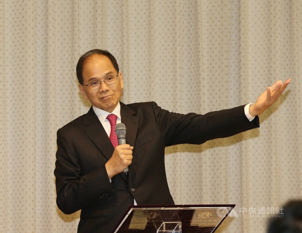 立法院長游錫堃(圖)12日在立法院接見僑團時,公開糾正僑務委員會委員長吳新興「自由祖國」用詞。游錫堃表示,現在沒有所謂自由祖國,也不要有兩個祖國。中央社記者郭日曉攝 109年2月12日