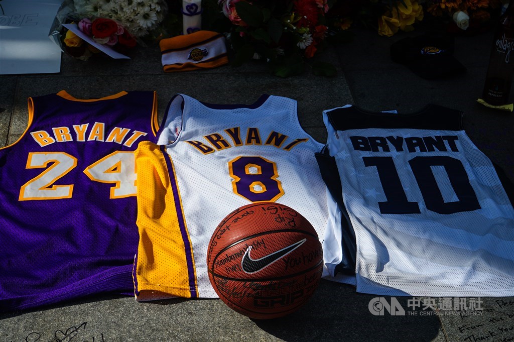 一場意外的直升機失事,美國職籃傳奇球星布萊恩(Kobe Bryant)不幸罹難。中央社記者王騰毅洛杉磯攝 109年1月27日