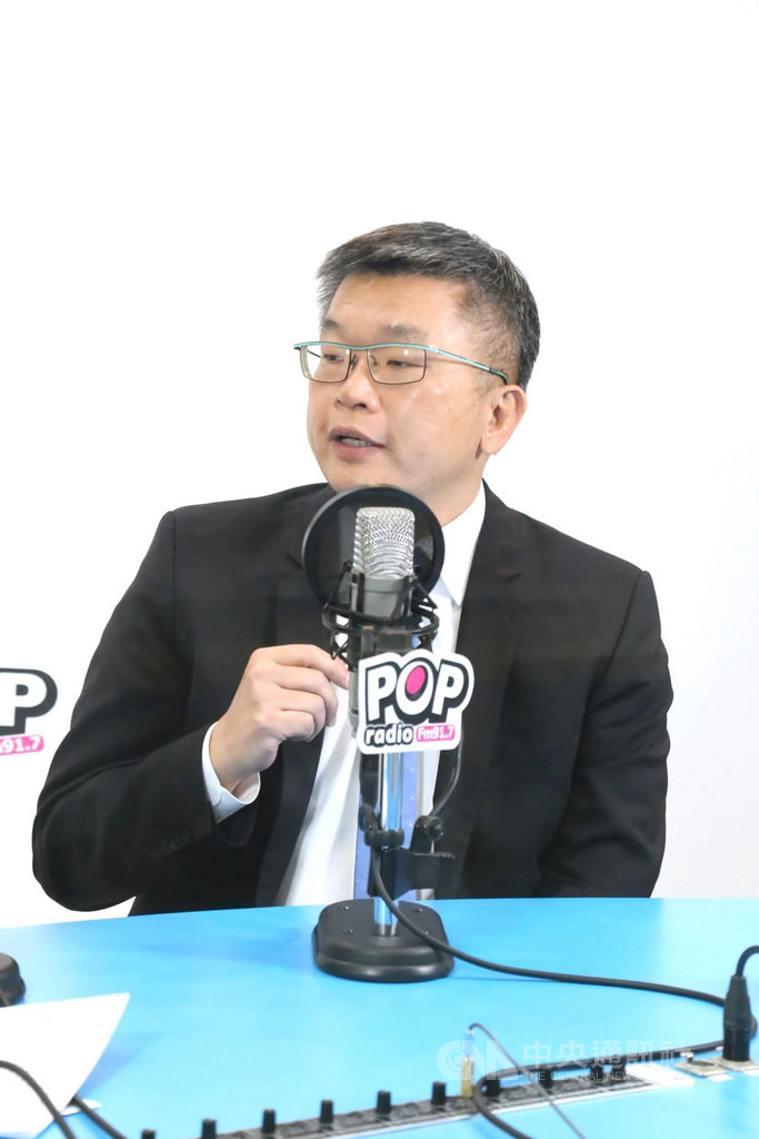 立法院副院長蔡其昌(圖)25日接受廣播節目「POP大國民」專訪時表示,如果國民黨不調整兩岸論述,「就會落到台灣海峽去」。他認為,「國民黨的兩岸論述會比黨主席的改選來得更重要」。(POP大國民提供)中央社記者范正祥傳真 109年2月25日