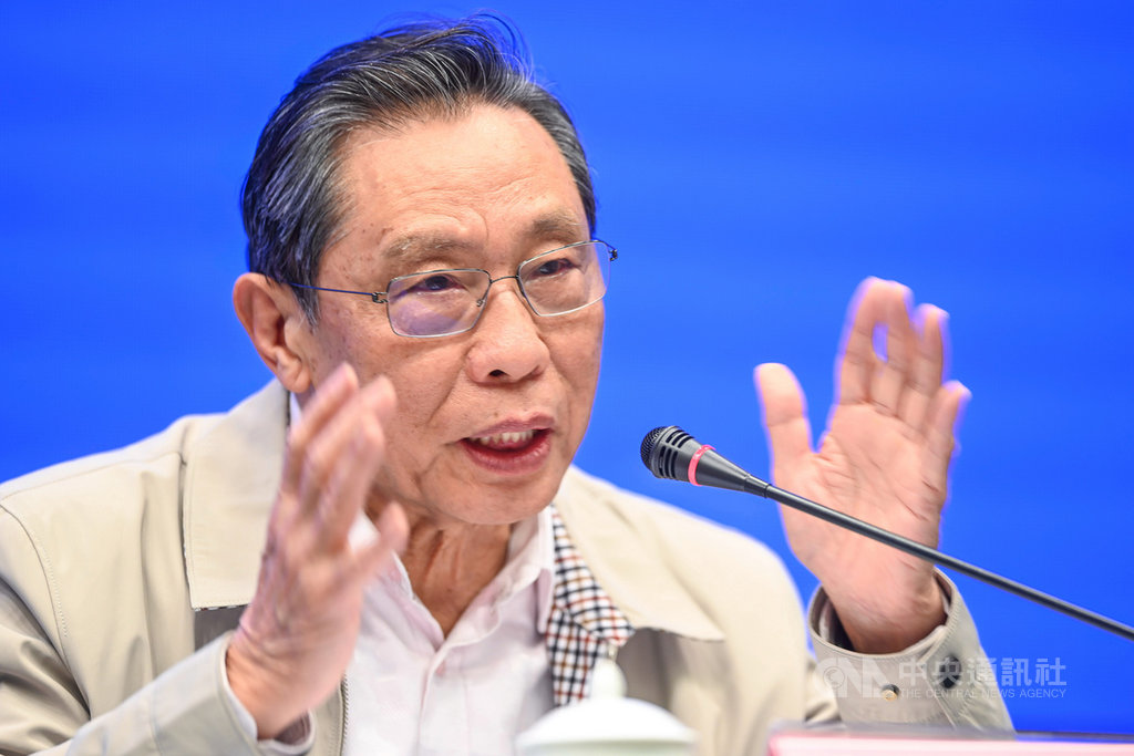 對於武漢肺炎疫情趨勢,中國公共衛生專家鍾南山(圖)27日表示,有信心4月底基本控制住。(中新社資料照)中央社 109年2月27日