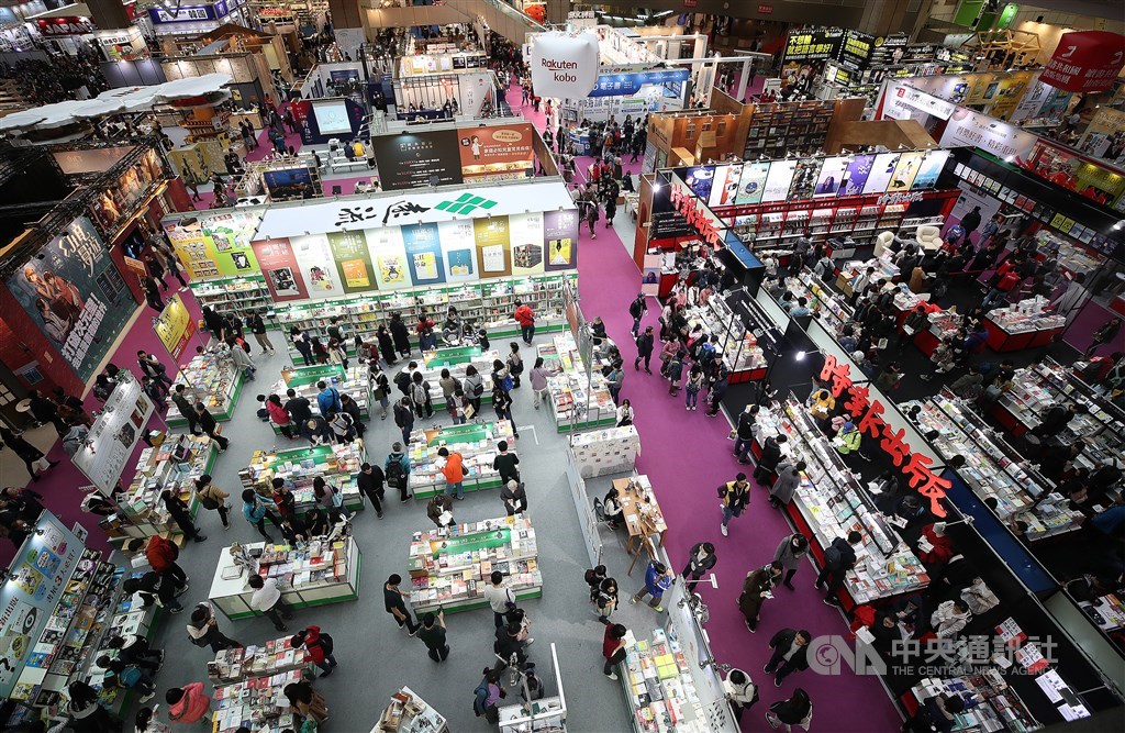 文化部18日宣布,原延至5月舉辦的2020台北書展確定停辦。圖為2019年台北國際書展。(中央社檔案照片)