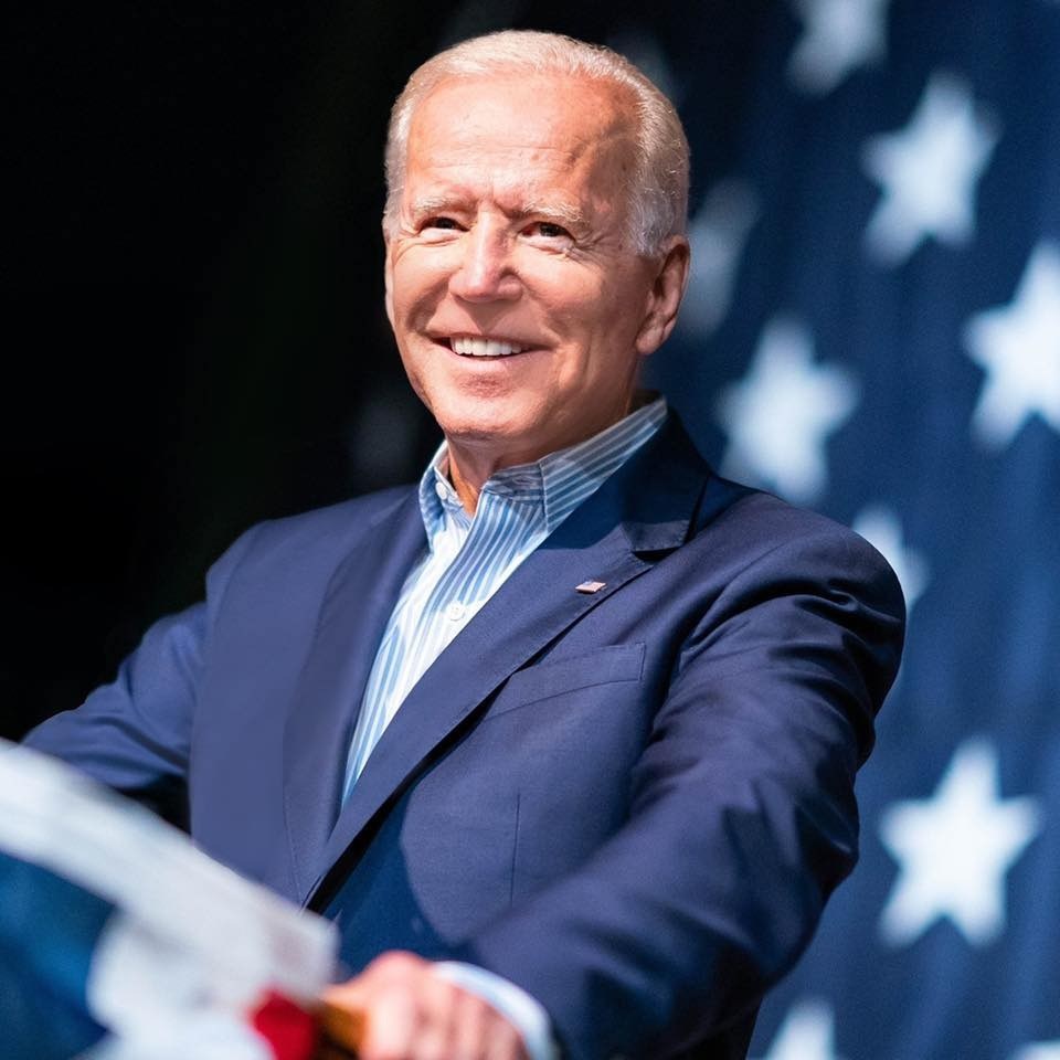 美國前副總統拜登在超級星期二民主黨總統初選表現優異,使華爾街股市4日收盤大漲。(圖取自www.facebook.com/joebiden)
