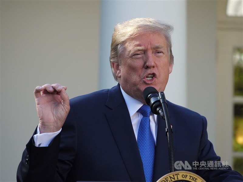 美國總統川普19日表示,中國是武漢肺炎疫情擴散的罪魁禍首。(中央社檔案照片)