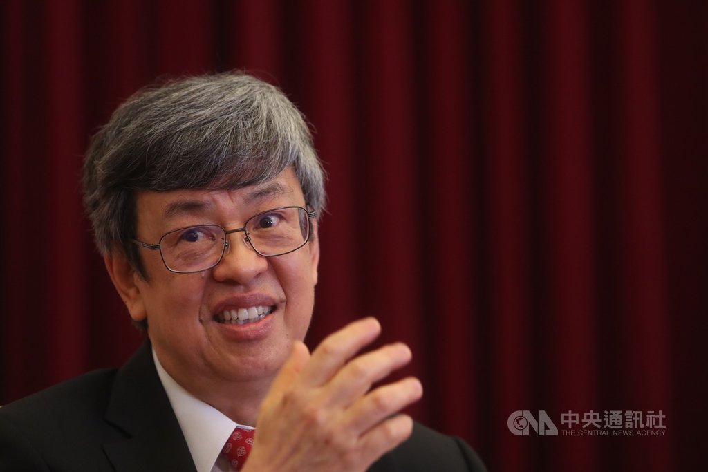 副總統陳建仁(圖)接受中央社專訪時說,武漢肺炎快篩工具3個月內有望量產。中央社記者吳家昇攝 109年3月25日