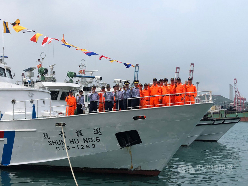守護台灣海洋28年的海巡艦艇「巡護六號」27日執行最後一次護漁任務後返抵基隆港,海巡署艦隊分署後續將辦理除役典禮。(基隆海巡隊提供)中央社記者王朝鈺傳真 109年3月28日