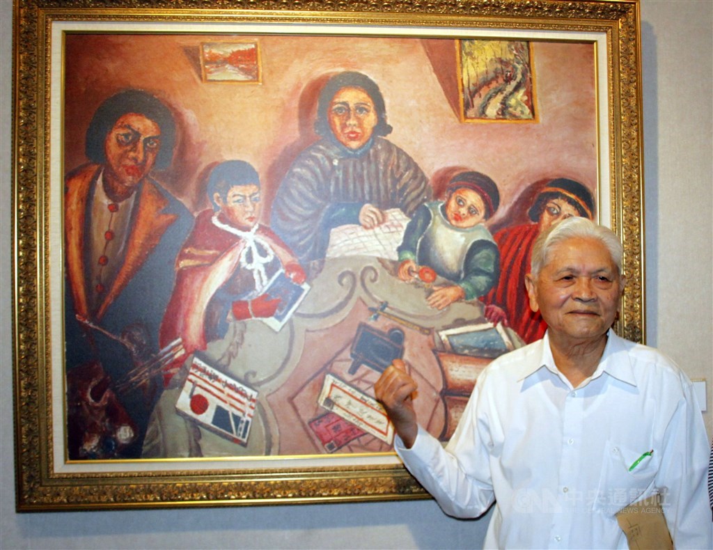 Chen Chongguang, founding president of the Chen Chengbo Cultural and Educational Foundation (pictured), accompanied by his children, passed away peacefully on the morning of the 10th, enjoying a life of 95 years. During his life, Chen Chongguang spent a lot of time dedicated to completing his father Chen Chengbo's unfinished career. The image shows the special exhibition of Chen Chengbo's cultural relics held in the city of Chiayi in the 100th year of the Republic of China. (File photo from the Central News Agency)