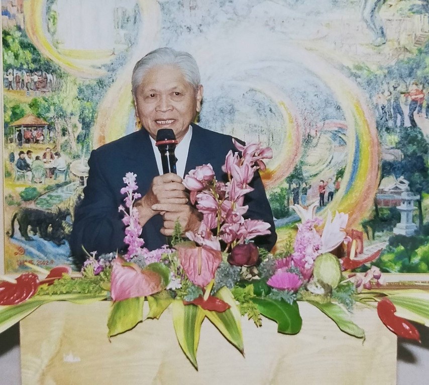 陳澄波文化基金會10日在臉書貼出創會董事長陳重光(圖)離世消息,指出陳重光上午在子女陪伴下安詳離世,享壽95歲,後事一切從簡。(蔡榮順提供)中央社記者黃國芳傳真 109年4月10日