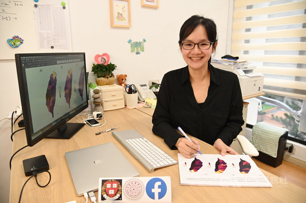 清華大學生物資訊與結構生物研究所助理教授張筱涵(圖)的團隊與哈佛大學公衛學院,以臉書提供的大數據進行武漢肺炎防疫研究,從人群接觸率推估,國內感染風險最高的是台北市。(清華大學提供)中央社記者許秩維傳真 109年4月14日