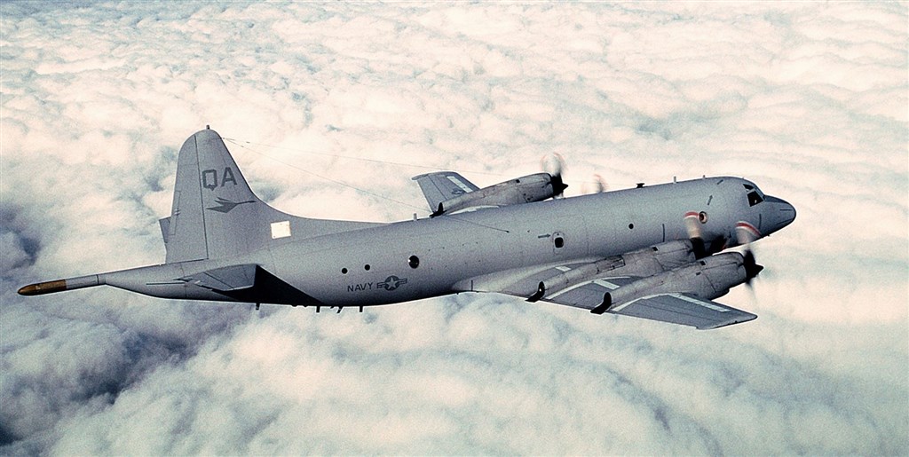 共軍13日證實,航空母艦遼寧號已通過巴士海峽。根據「飛機守望」14日資料顯示,一架美軍P-3C獵戶座反潛機(圖)再度現蹤台灣南部海域。(圖取自維基共享資源;版權屬公有領域)