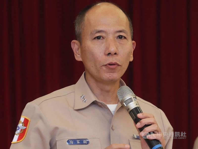 海軍敦睦艦隊支隊長陳道輝少將22日指曾回報一例發燒紀錄,海軍副司令梅家樹中將(圖)表示,經艦指部初步清點並無回報紀錄。(中央社檔案照片)