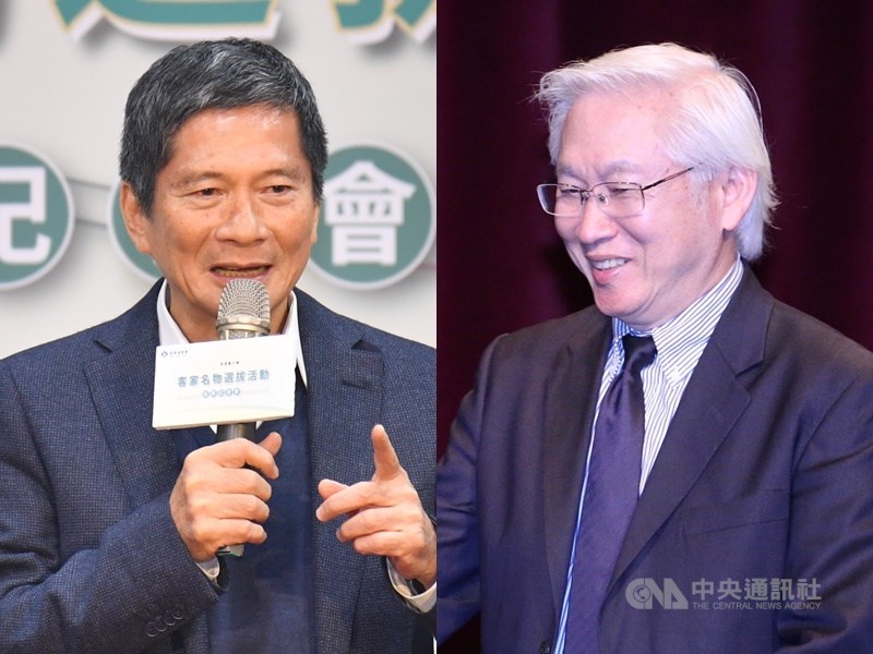 新內閣人事,客委會主委李永得(左)接任文化部長,科技部長則由科技政委吳政忠兼任。(中央社檔案照片)