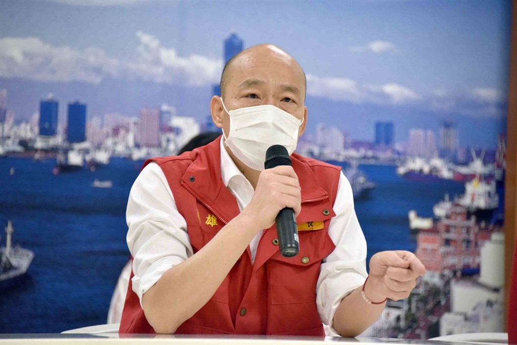 高雄市長韓國瑜不服中央選舉委員會於4月17日宣告韓國瑜罷免案成立,向台北高等行政法院聲請停止執行,5月22日遭裁定駁回,他不服提抗告,北高行最快5月29日送二審法院審理。(中央社檔案照片)
