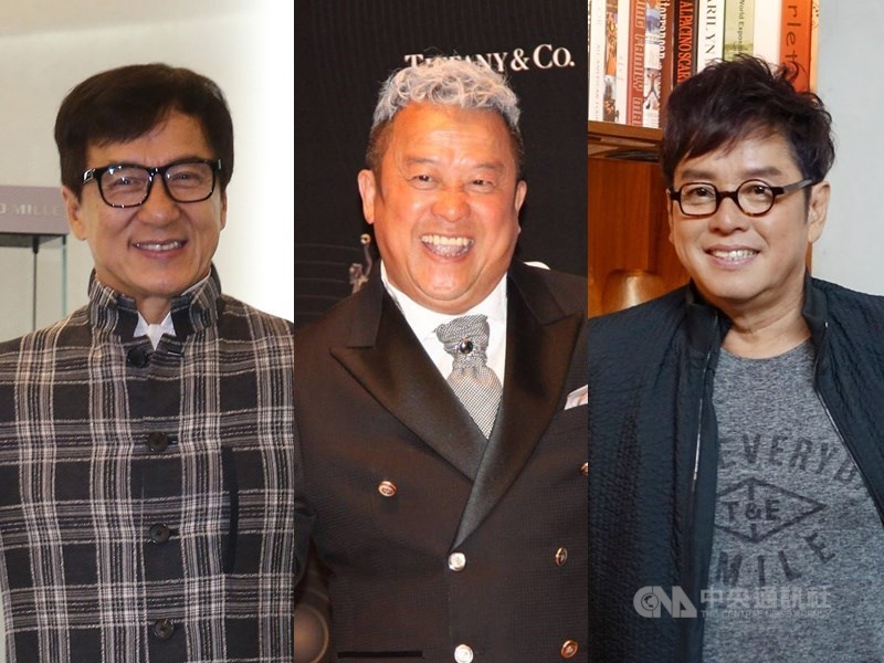 成龍、曾志偉與譚詠麟等香港文化演藝界2605人聯署支持北京方面制定「港版國安法」,但同時希望相關法令保障創作自由。(中央社檔案照片)