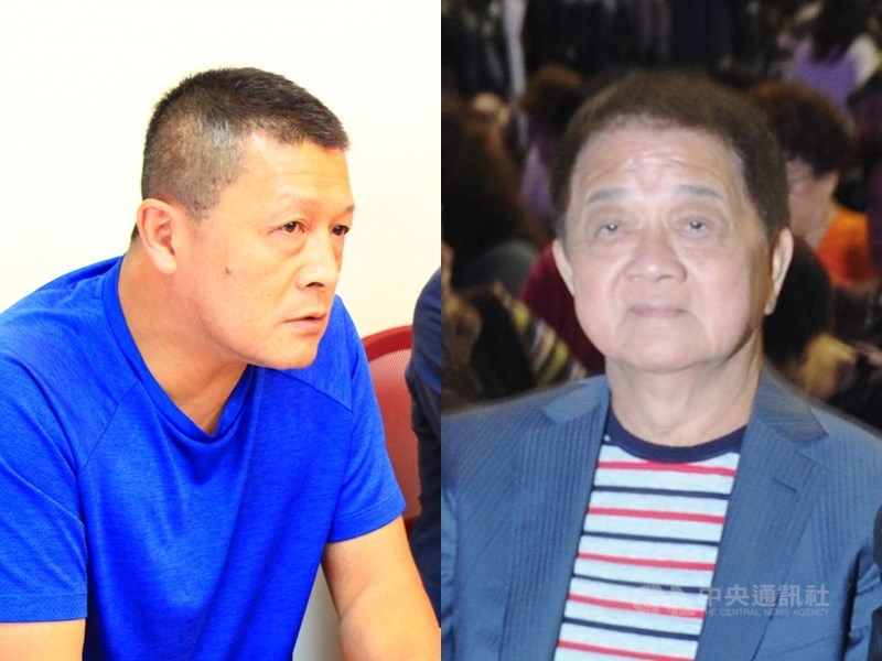 男子徐國璋(左)主張,自己是歌仔戲國寶楊麗花先生洪文棟(右)的兒子,二審判定兩人有血緣關係,也有撫育事實。(中央社檔案照片)