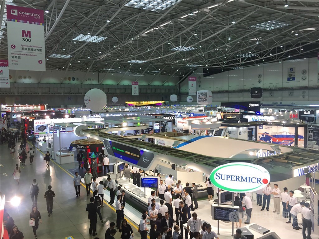 台北國際電腦展(COMPUTEX)主辦單位考量疫情,決定取消COMPUTEX & InnoVEX 2020特展。圖為2019年的COMPUTEX特展。(中央社檔案照片)