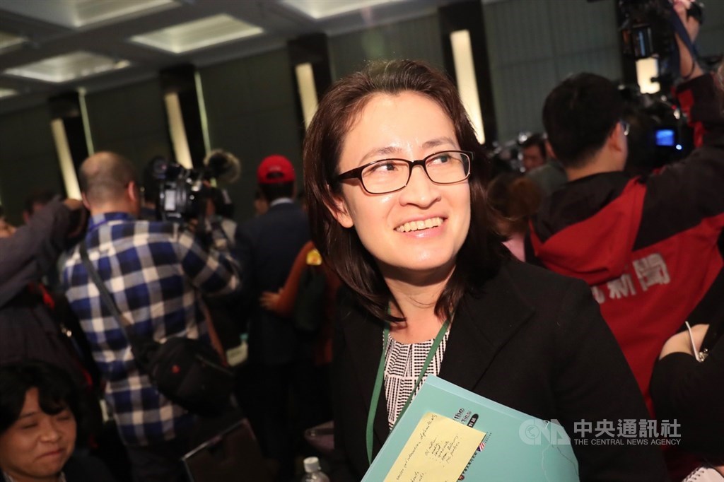 國安會諮詢委員蕭美琴(前)獲總統蔡英文任命,成為台灣新任駐美代表。(中央社檔案照片)