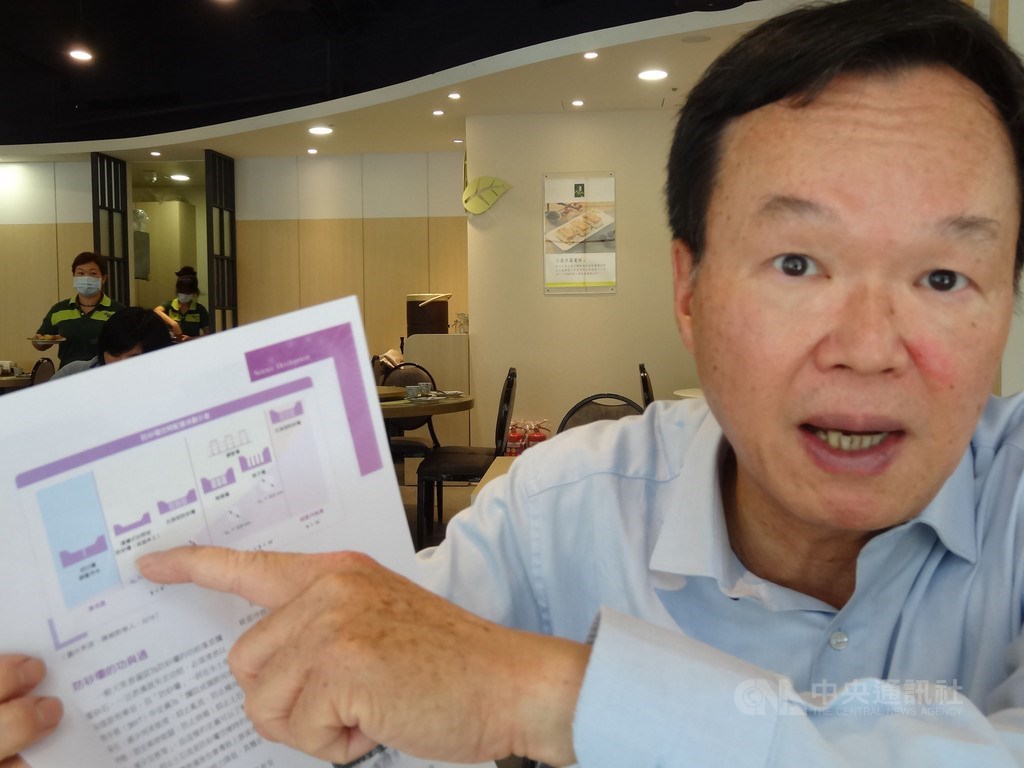 中興大學水土保持學系特聘教授陳樹群指出,數以萬計的防砂壩對生態的危害遂在20世紀末期顯現,這促使他研發兼顧防災與生態的「可調柵欄式防砂壩」,促進推廣環境友善工程。中央社記者楊淑閔攝 109年6月23日