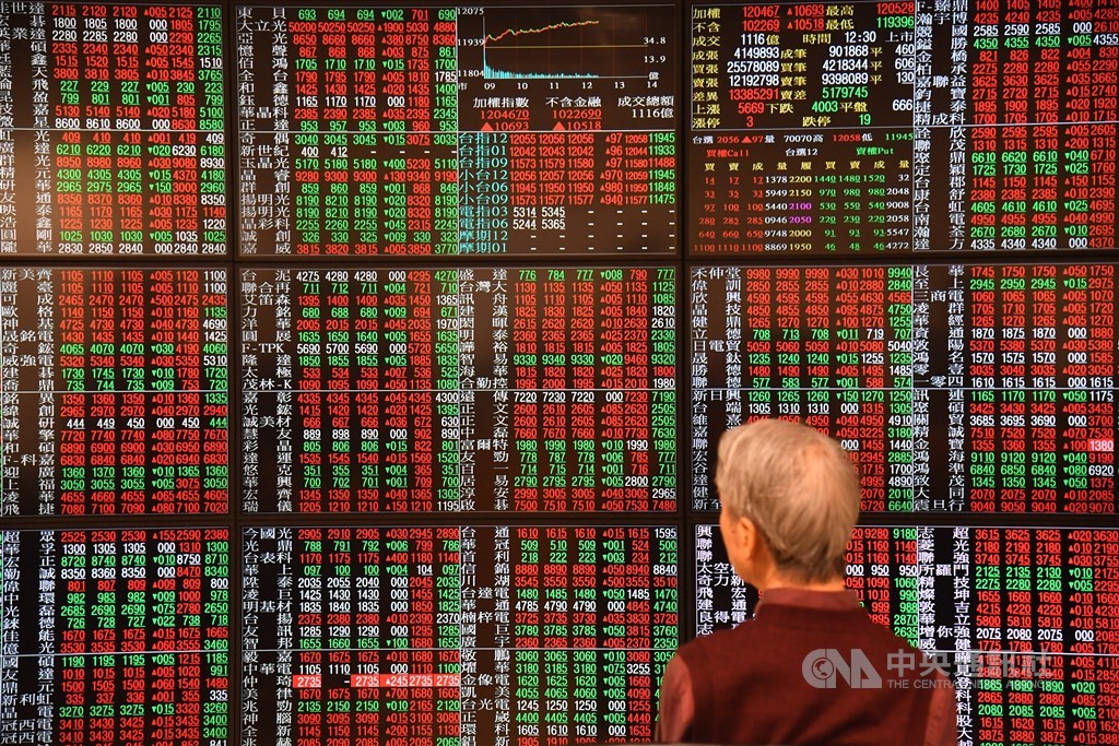 台股3日終場上漲104.02點,站穩11900點之上。(中央社檔案照片)