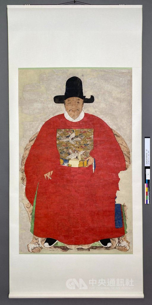 金門縣「蔡復一畫像」6月獲文化部通過指定為國家重要古物,文化部文資局15日將公告「蔡復一畫像」成為離島首件國家重要古物。(金門縣文化局提供)中央社記者黃慧敏傳真 109年7月14日