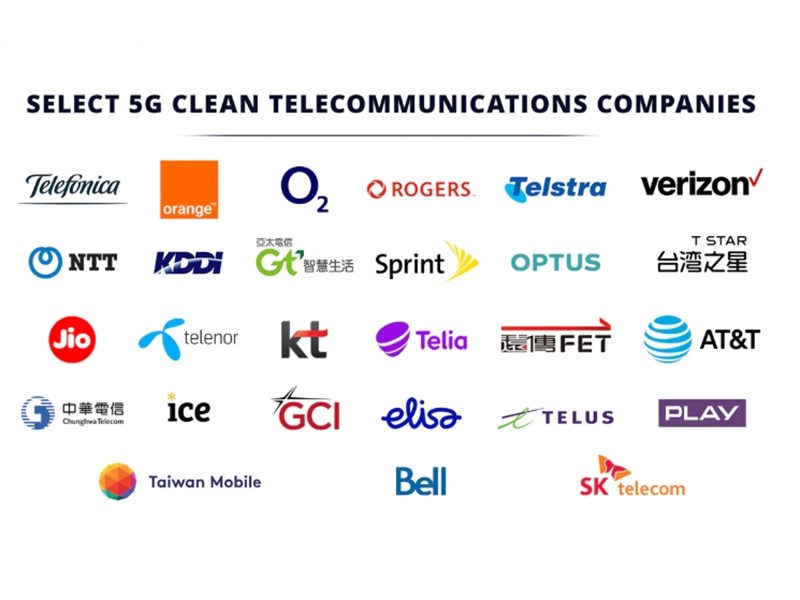 美國國務院公布「5G乾淨網路」清單,台灣5家電信全入列。(圖取自美國國務院網頁state.gov)