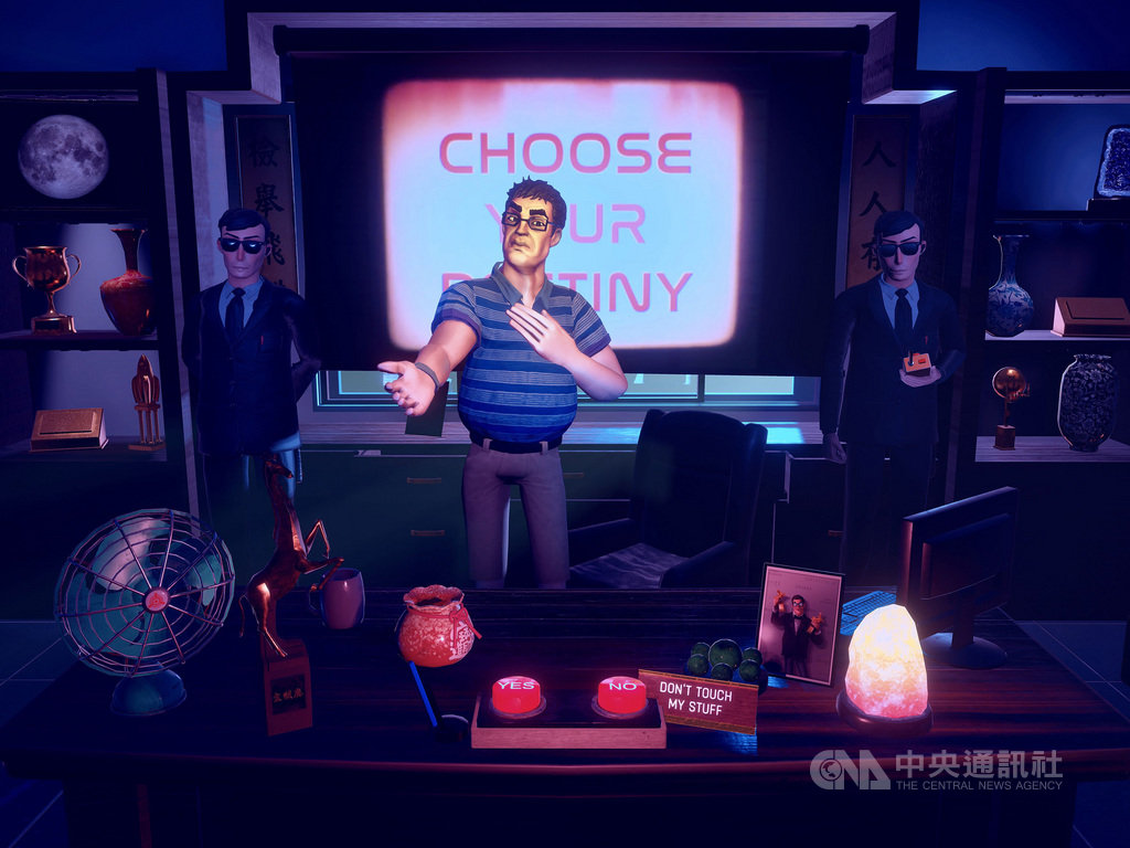 由台灣導演徐漢強與阿根廷動畫團隊攜手打造的VR作品「星際大騙局之登月計劃」,31日傳來入圍第77屆威尼斯影展VR競賽單元的好消息。(高雄市電影館提供)中央社記者王心妤傳真 109年7月31日