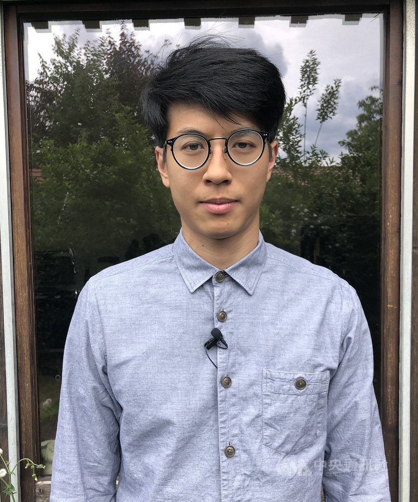 黃台仰目前在德國大學就讀,7月31日遭港警依港區國安法通緝。(圖:黃台仰提供)中央社記者林育立柏林傳真 109年8月2日