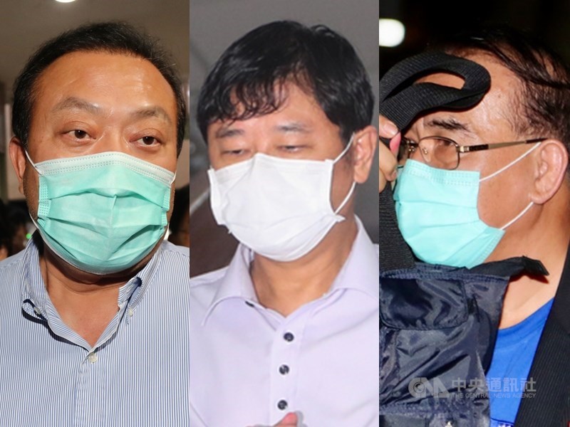 北檢偵辦立委涉嫌收賄案,2日聲押10名被告。台北地院3日裁定趙正宇(中)100萬元交保,3日續審蘇震清(左)、廖國棟(右),決定是否裁押。(中央社檔案照片)