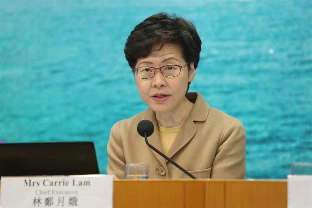 彭博引述3名知情人士報導,川普政府準備最快於7日對中國官員及他們的香港盟友祭出制裁,包括香港特首林鄭月娥(圖)。(中新社)