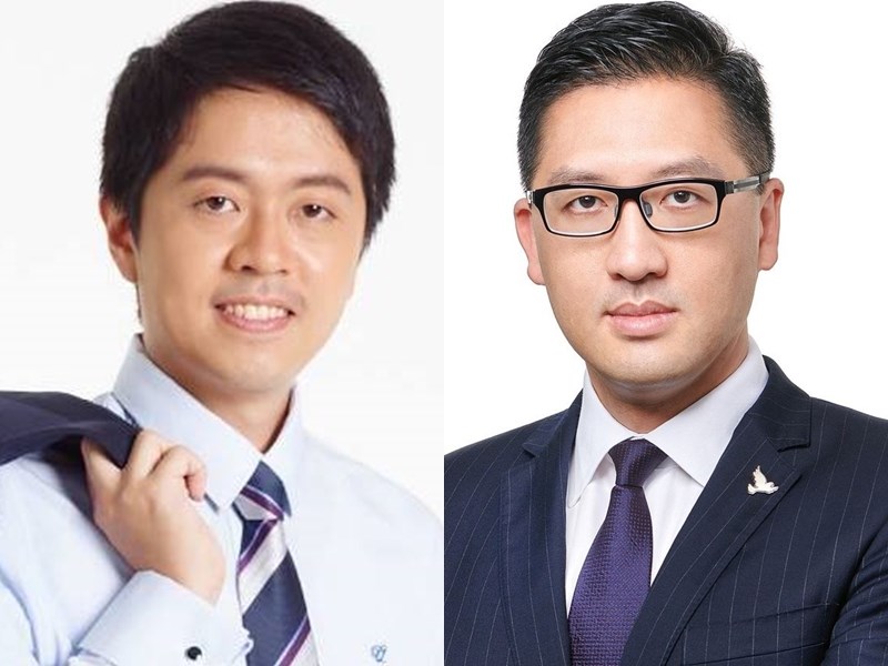 香港民主黨籍立法會議員林卓廷(右)及許智峯(左)26日上午被警方拘捕。(左圖取自facebook.com/huichifung913、右圖取自facebook.com/LamCheukTing.Official)