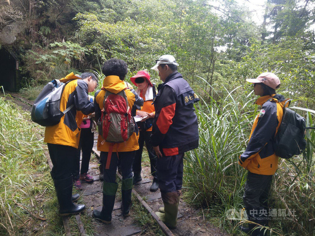 林務局嘉義林區管理處4日指出,近期因媒體宣傳,阿里山森林鐵路眠月線遊客增加,2日會同保安警察查獲6名民眾違法進入台灣一葉蘭自然保留區,違反文化資產保存法,將處以新台幣3至15萬元罰鍰。(嘉義林管處提供)中央社記者蔡智明傳真 109年9月4日