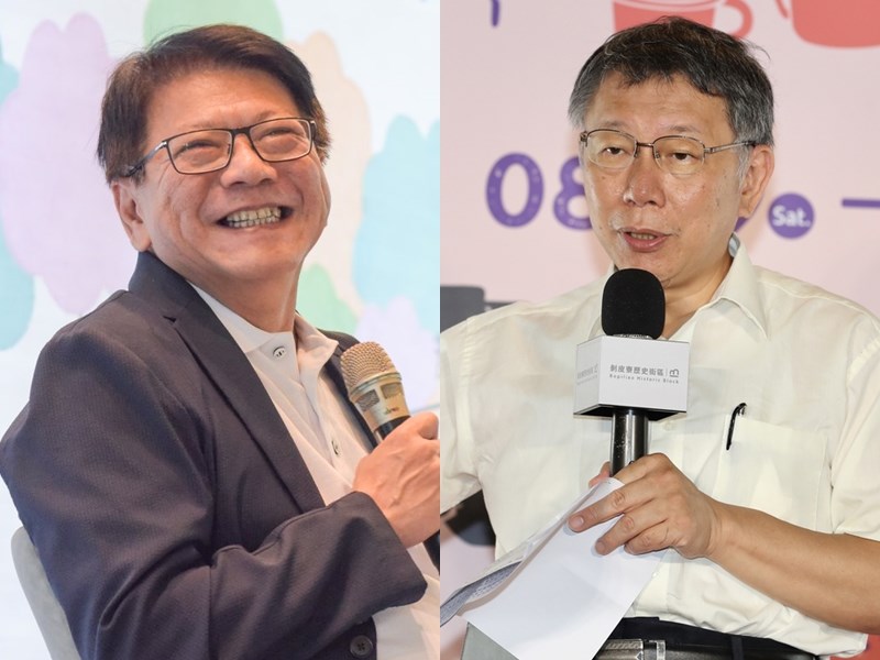 天下雜誌8日公布2020年縣市首長施政滿意度調查,屏東縣長潘孟安(左)拿第1名,台北市長柯文哲(右)則是墊底的第21名。(左圖取自facebook.com/pan.menan1、右圖中央社檔案照片)