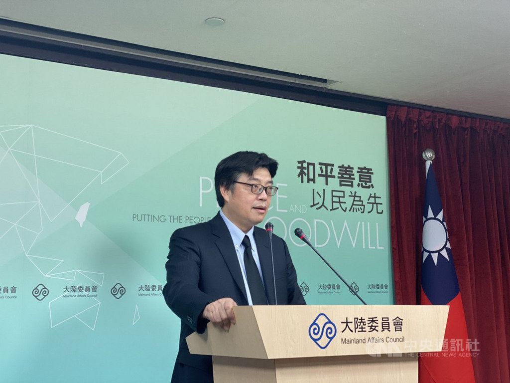 前立法院長王金平將率團赴陸參加第12屆「海峽論壇」。陸委會發言人邱垂正(圖)10日在例行記者會表示,基於主管機關權責,不排除事後向王金平了解狀況。中央社記者賴言曦攝 109年9月10日