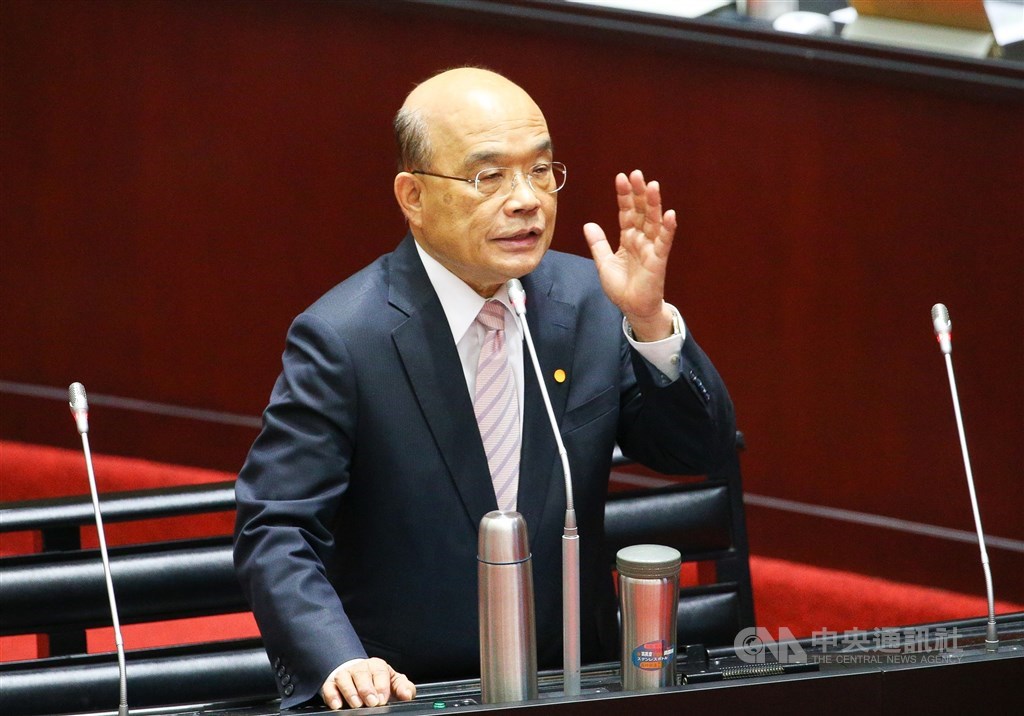 立法院18日開議,行政院長蘇貞昌22日赴立法院提出施政報告並備質詢。(中央社檔案照片)