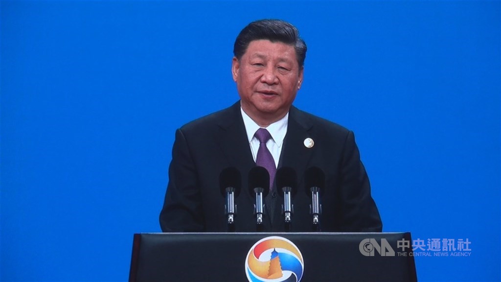 中國國家主席習近平在聯合國成立75週年紀念峰會上,呼籲聯合國針對美國圍堵中國一事「主持公道」。(中央社檔案照片)