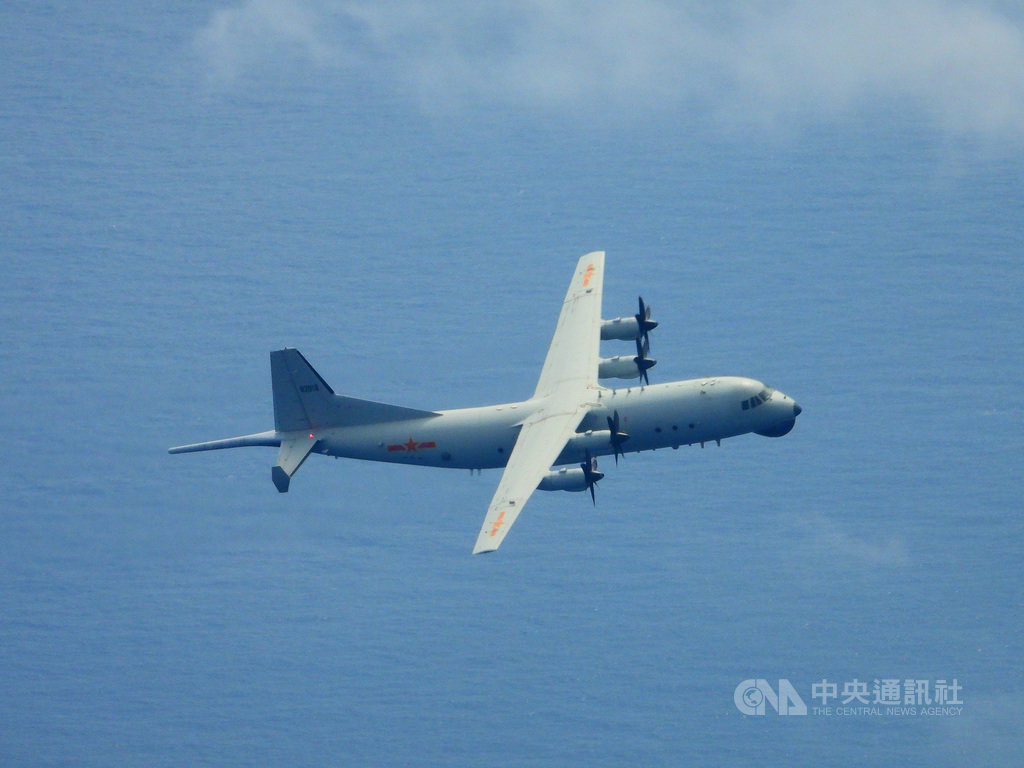共軍2架次運8反潛機29日侵犯台灣西南防空識別區(ADIZ)。(國防部提供)中央社記者游凱翔傳真 109年9月29日