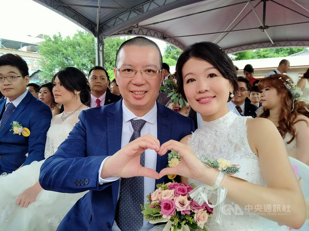基隆古蹟聯合婚禮浪漫氛圍讓新郎感動落淚 地方 中央社cna